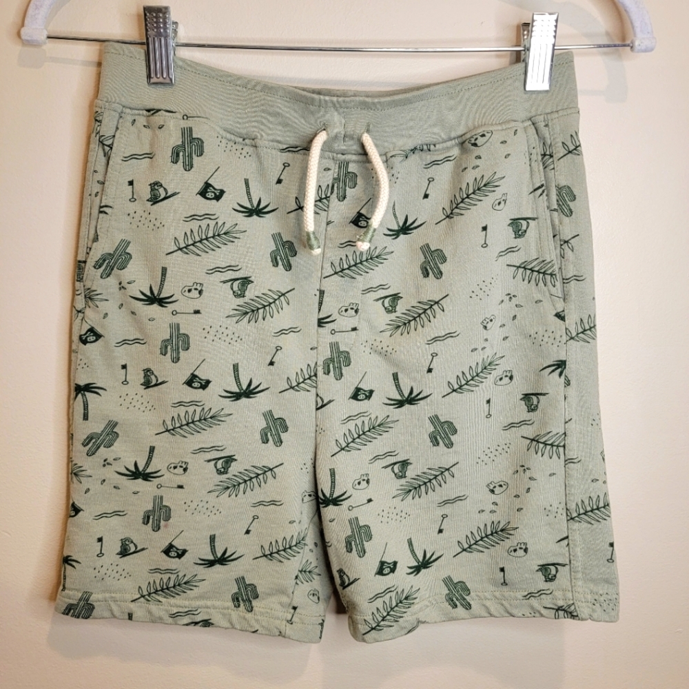 Rebel James & Charli Boys Pirate Pull On Shorts size Large - 14 - Olive Green